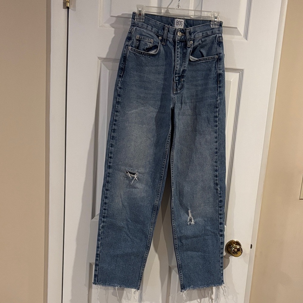 BDG Urban Outfitters Women's High-Rise Baggy Distressed Y2K Jeans size 25 (2) - Picture 2 of 5
